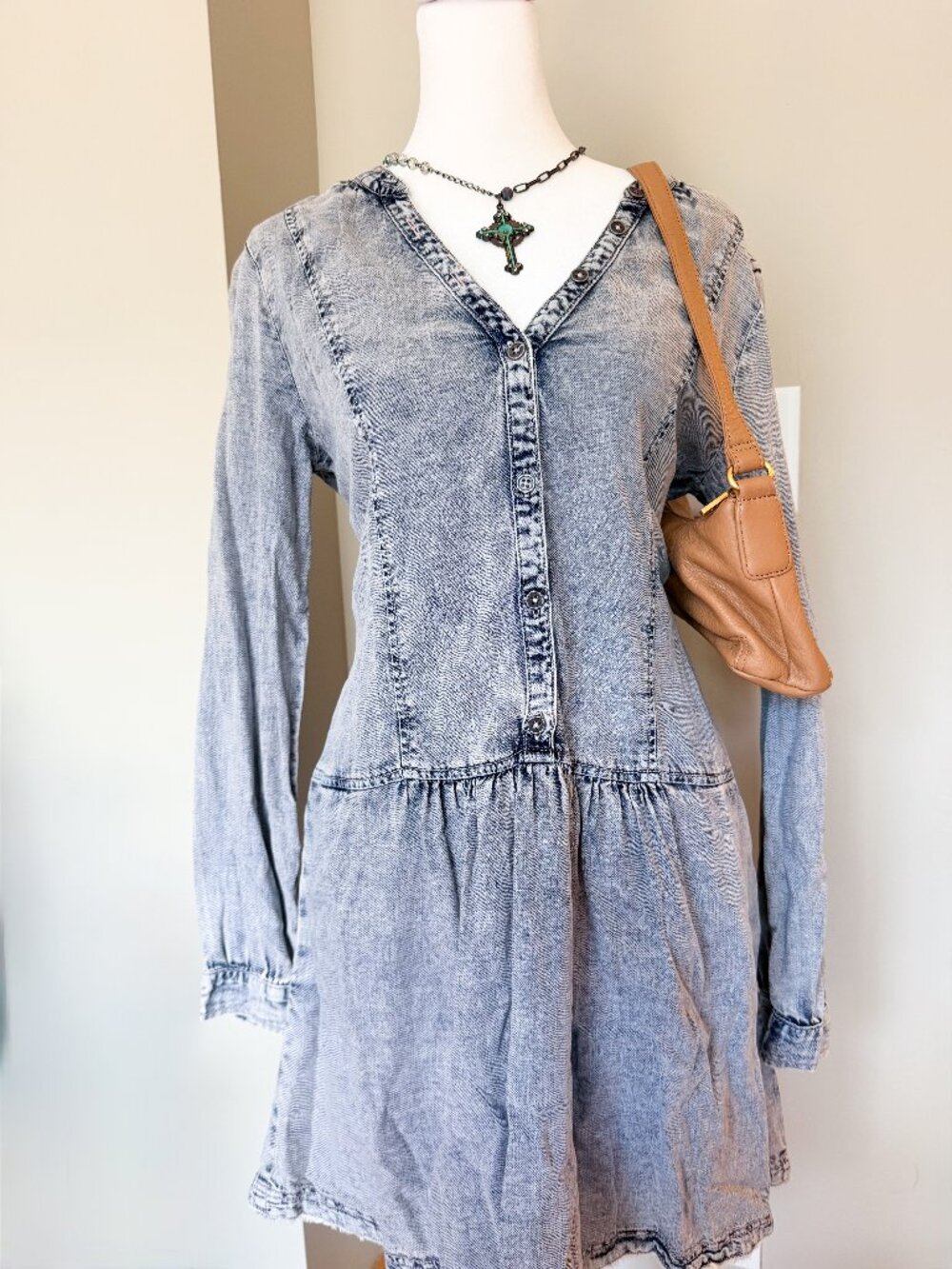 Anthropologie Pilcro Lorelei Denim Tunic Dress - Size 4